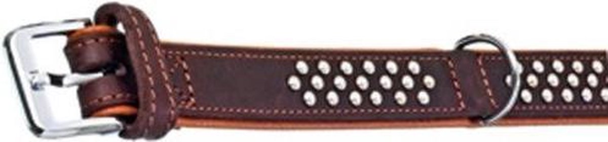 Flamingo Halsband Rondo KN Bruin - Bruin - 57 cm x 35 mm