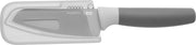 Berghoff - Groentemes - met zester - grijs - 11 cm - Leo line- RVS