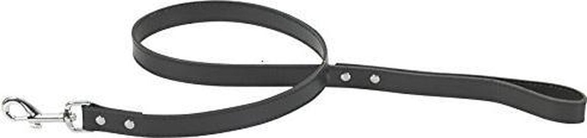 CHAPUIS SELLERIE SLA036 Guinzaglio per cani - Similpelle nero - Larghezza 20 mm - Lunghezza 1 m - Misura M