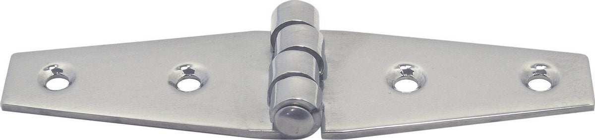 Staartscharnier - 102x27x2 - Rvs 304 - Knoop boven
