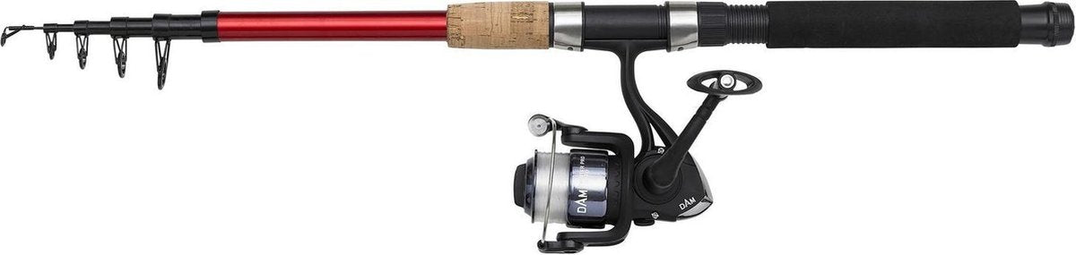 Telescoop hengel met molen - Dam Fighter Pro Combo Tele Spin - 2