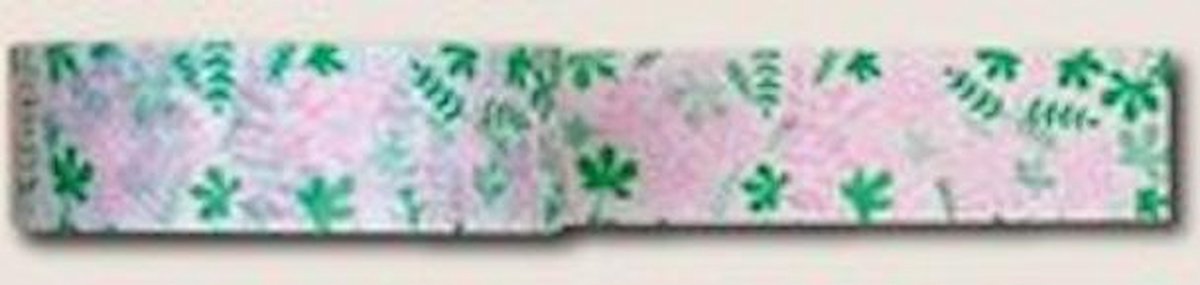Washi tape - Blooming garden green