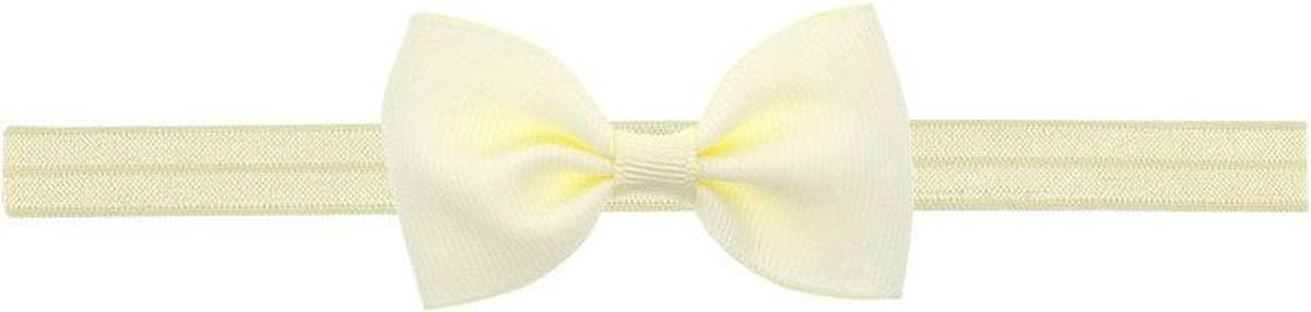 JillyBee - Haarband - Haren - Band - Baby - Strik - Fijn - Gebroken Wit