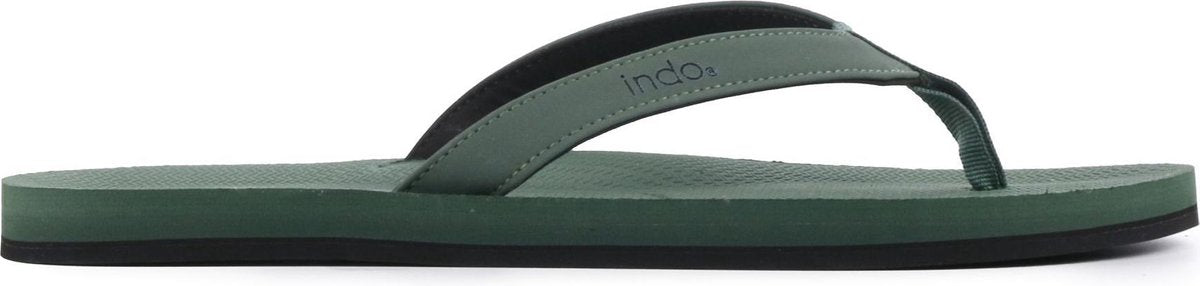 Indosole Mannen Rubber  Slippers / Herenschoenen Essential - Groen - Maat 47/48