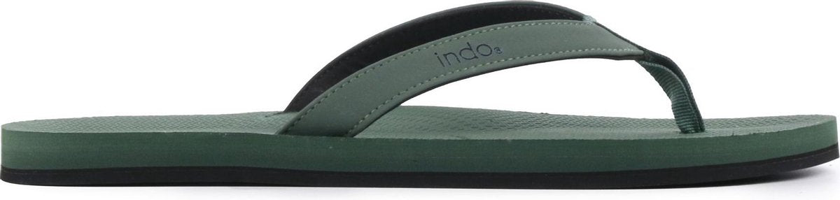 Indosole Mannen Rubber  Slippers / Herenschoenen Essential - Groen - Maat 45/46