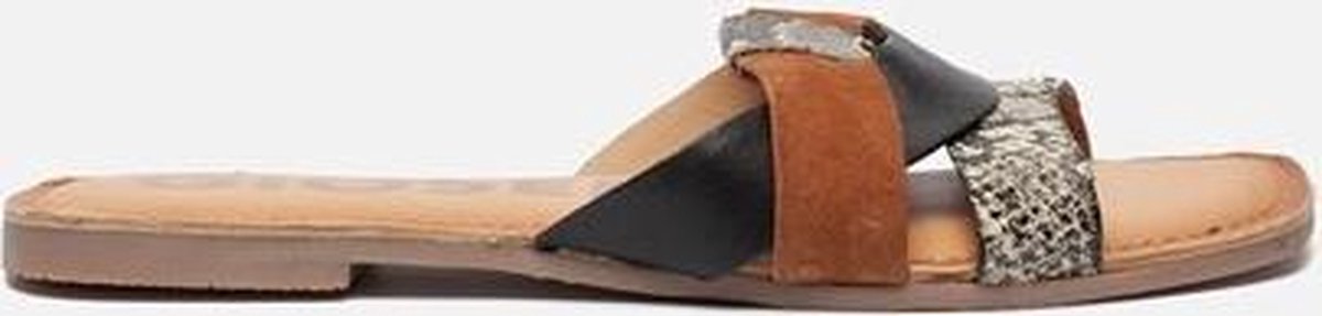 Gioseppo Lantana slippers bruin - Maat 38