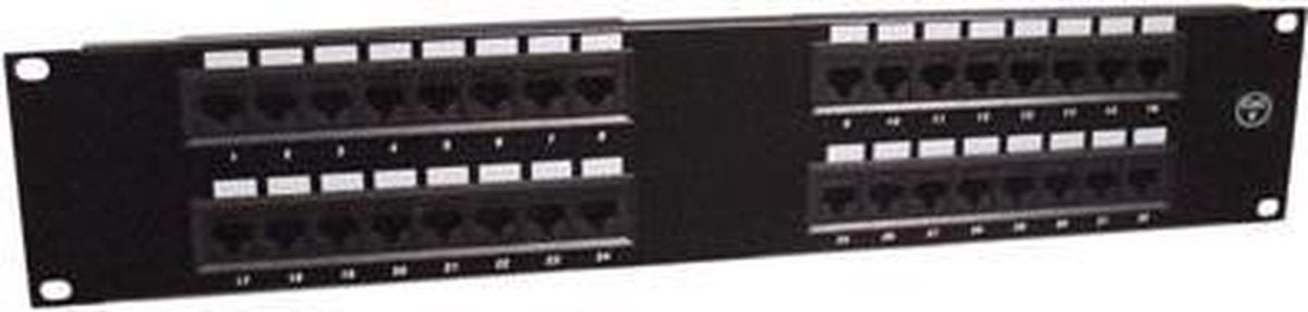 Alfaco 19-PKU-32D - 2U Patch Paneel UTP 19 inch 32 poort RJ45 cat.6