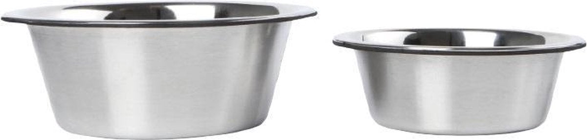 Altranet Hondenvoer- En Drinkbak Dexas 480ml Rvs Zilver 2 Stuks