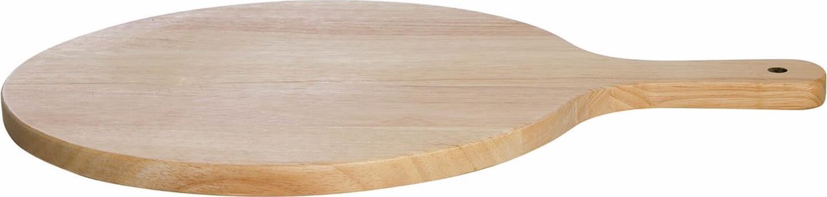 ALL'GRILL houten pizzaplank met handvat - Ø 30 cm - Braziliaanse rubberboom hout