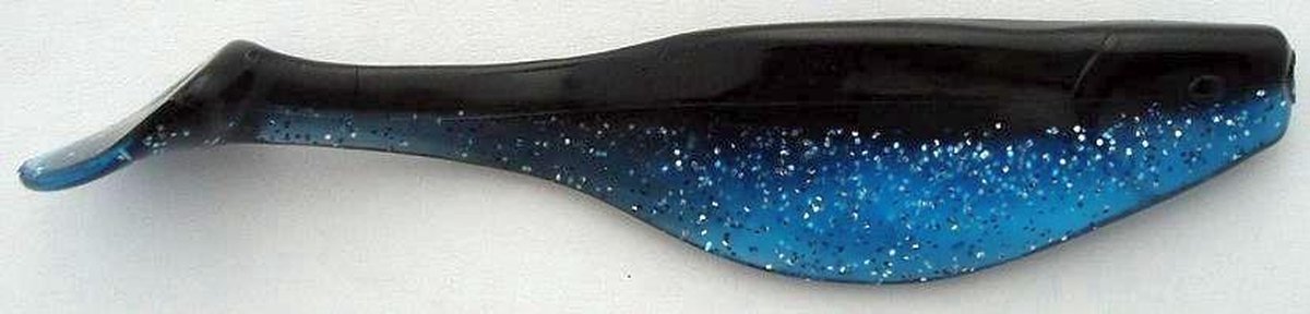 Shad 7 cm 3 inch black blue silver
