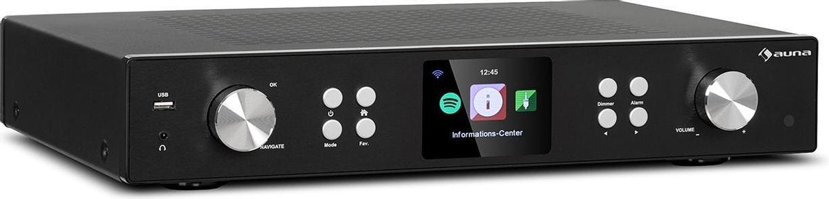 iTuner 320 ME digitale hifi tuner Spotify connect BT app-control zwart