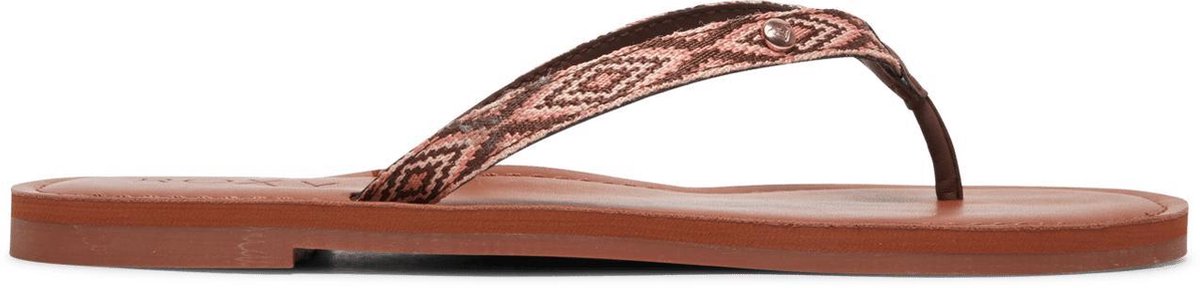 Roxy Janel Dames Slippers - Chocolate - Maat 37