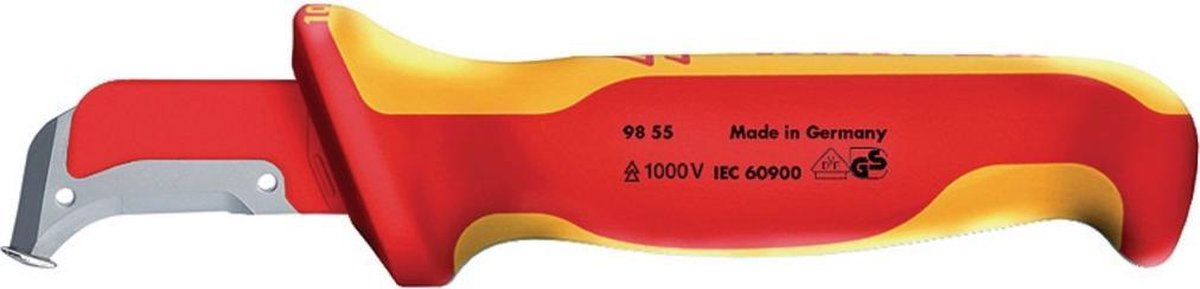 Knipex 98 55 Kabelmes met Glijschoen VDE