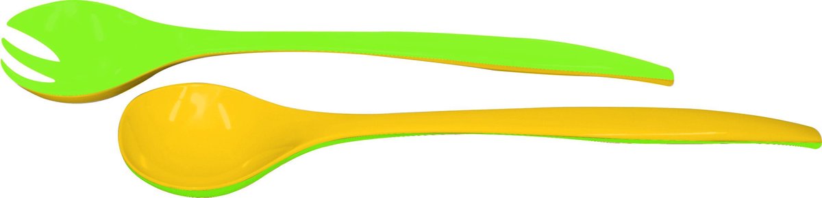 Zak!Designs Twotone Saladebestek - Klein - 22 cm - Groen-geel