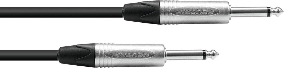 PSSO Jack-kabel 6.3 mono 10m zwart Neutrik