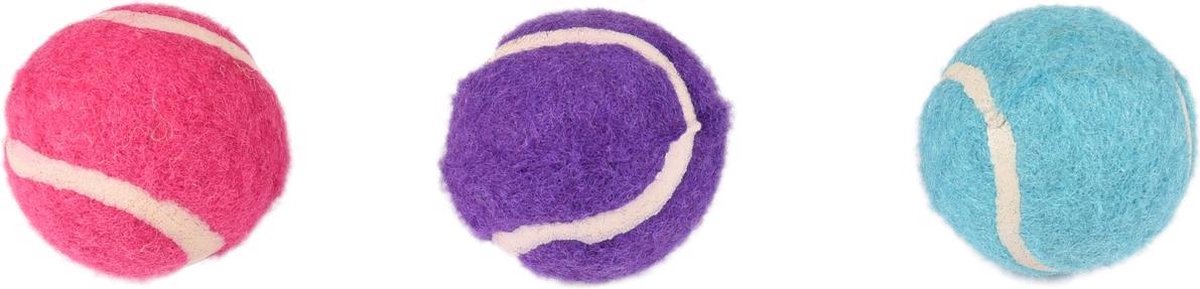 Kattenspeelgoed tennisbal - Willekeurig - 4 cm