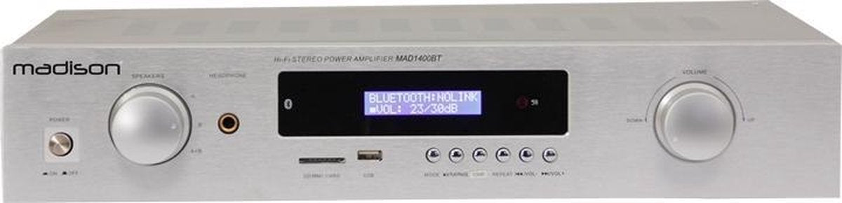 MADISON MAD1400BT-WH Thuis Bedraad en draadloos Wit audio versterker