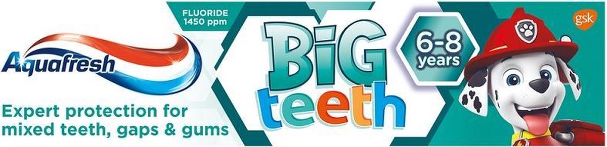 Aquafresh - Big Teeth Toothpaste Toothpaste Psi Patrol 50Ml