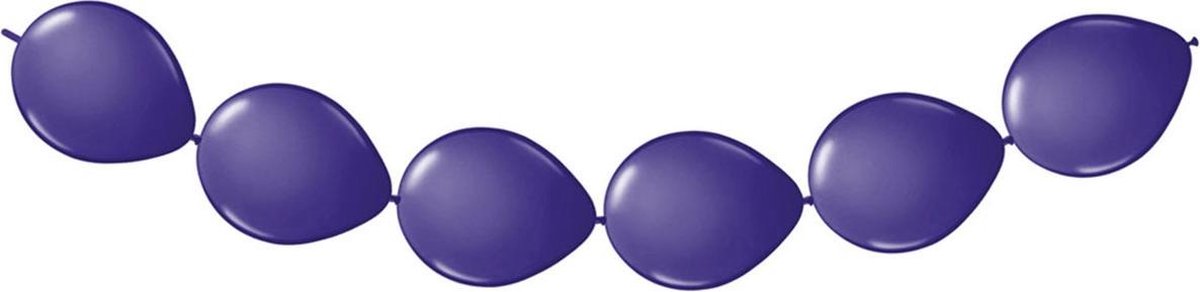 Paarse Ballonnenslinger - Knoopballonnen - 3 meter