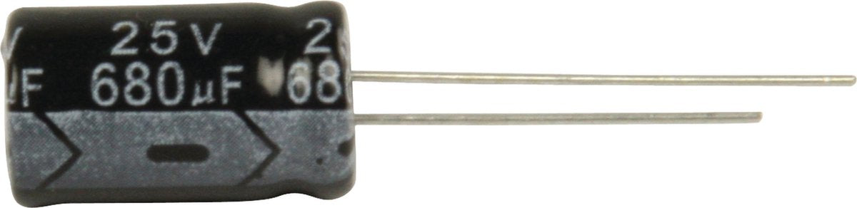 Elektrolytische Condensator 680 uF 25 VDC