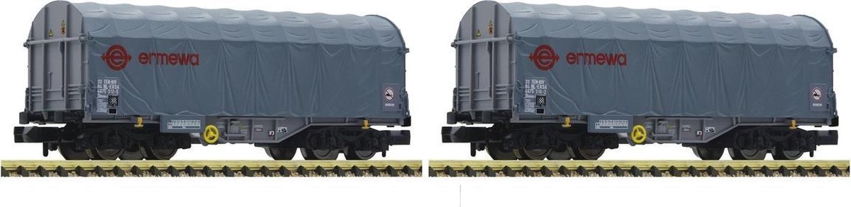 Fleischmann 837927 2-delig Set: schuifhuifwagens