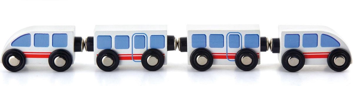 Viga Toys - Treinbaan Accessoireset - Hogesnelheidstrein - 4 delig