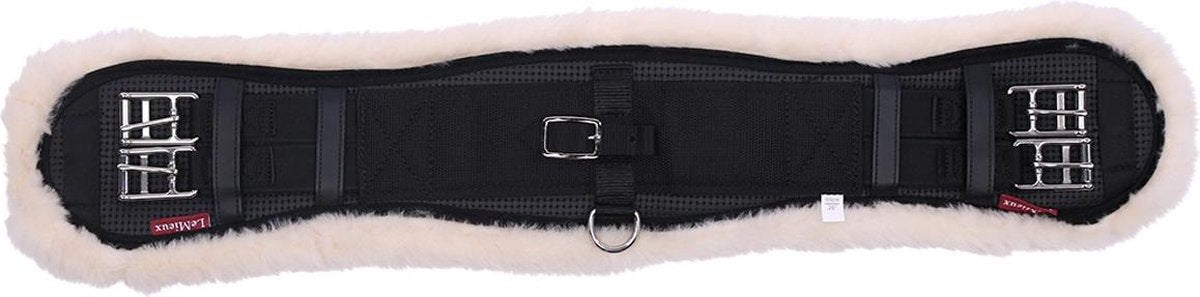 Lemieux Dressuursingel  Lamswol - Black-beige - 70 Cm