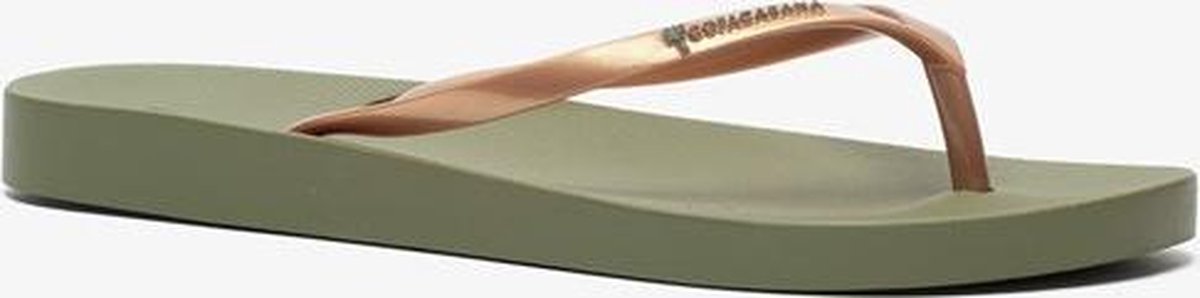 Copacabana vegan dames teenslippers - Groen - Maat 37