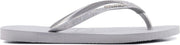 Havaianas Vrouwen Rubber  Slippers / Damesschoenen Slim glitter - Zilver - Maat 37/38