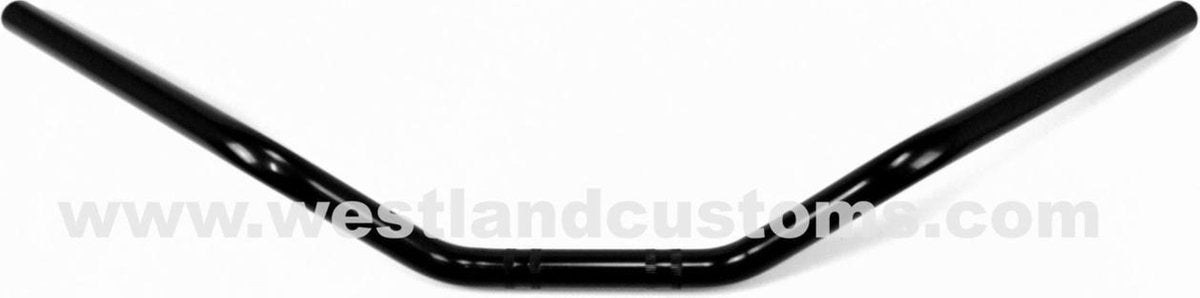 7/8 Inch (22mm) Universeel Stuur Flat track  Zwart