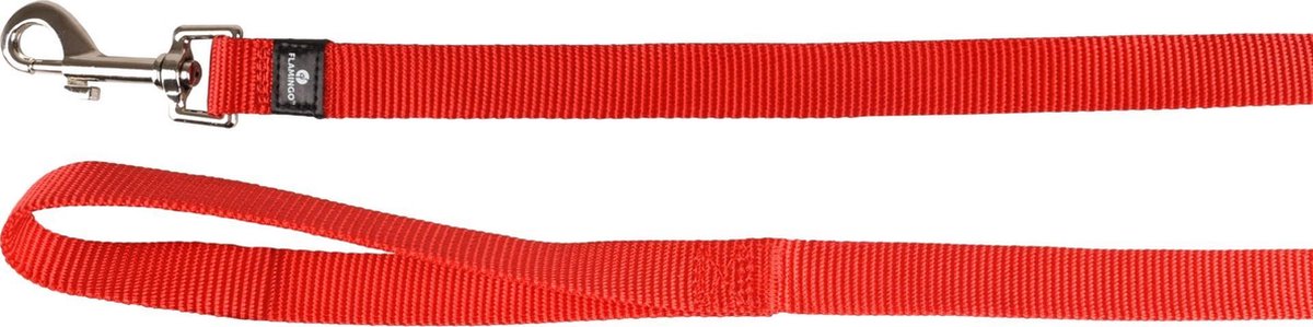 Ziggi leash red 200 cm 20 mm Flamingo