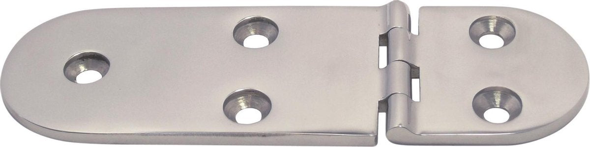 Luikscharnier - 126x40x4 - Rvs 316 - Knoop boven