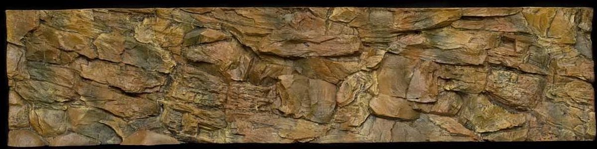 Aquarium-Terrarium achterwand type Rock 200*50 in 2 delen