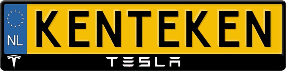 TESLA kentekenplaathouder/nummerplaathouder