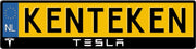 TESLA kentekenplaathouder/nummerplaathouder