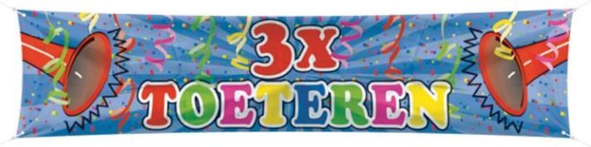 Spandoek 3x toeteren - 40x180cm