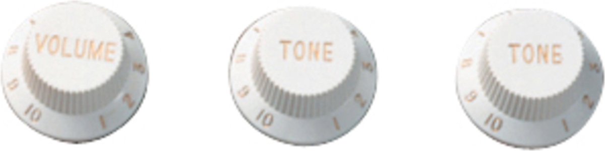 Strat Knob Set White