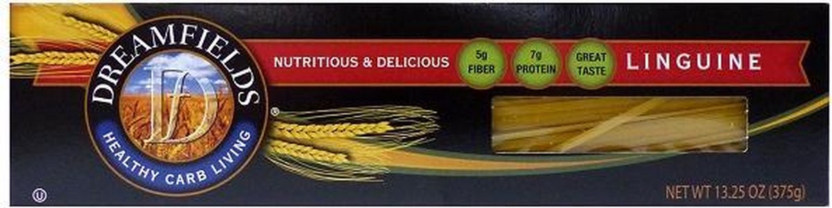 Dreamfields | Pasta Linguine | 1 x 375 g  | Snel afvallen zonder poespas!