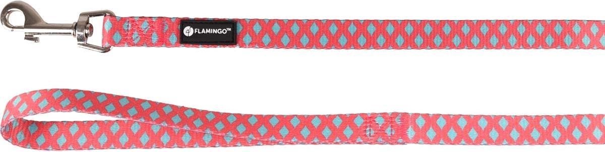 Looplijn sue roze/groen 120 cm 20 mm Flamingo
