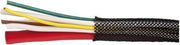 Automarine 25 meter gevlochten zwarte Kabelsok Ø35-64mm