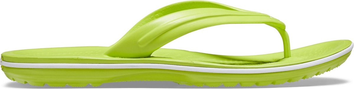 Crocs Slippers - Maat 42/43 - Unisex - limegroen/wit