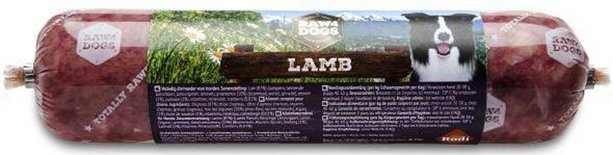 1500 gr Raw4dogs worst lamb