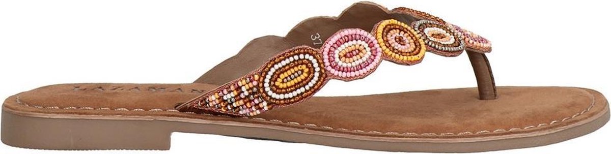 Lazamani Slippers taupe - Maat 37