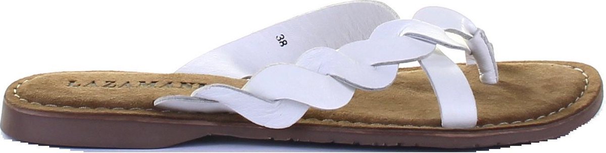 Lazamani Slippers wit - Maat 39