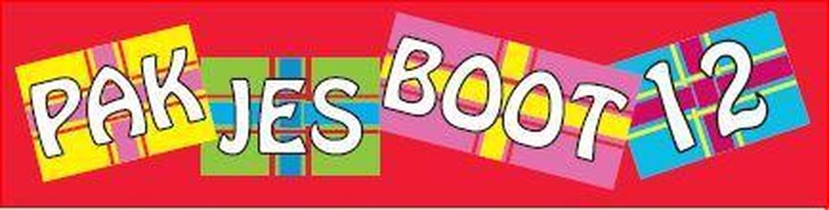 Spandoek pakjesboot 12 voor de Sinterklaas boot 60x240cm