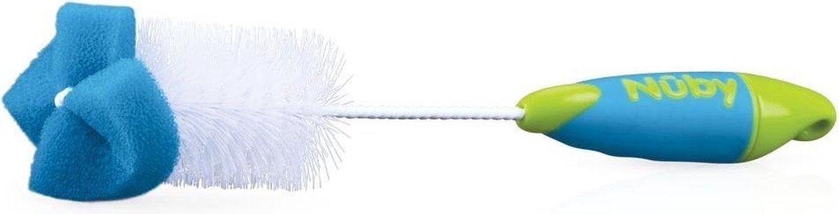 Nuby Flessen- En Speenborstel 34 Cm Blauw/groen