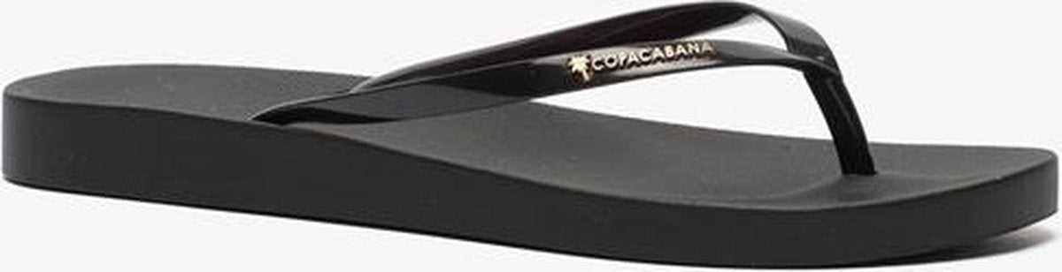 Copacabana vegan dames teenslippers - Zwart - Maat 37