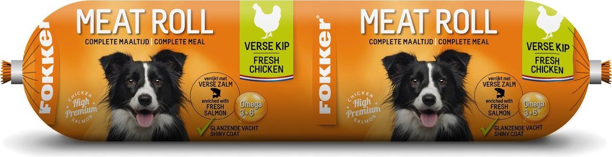 Fokker Meatroll Kip&Zalm 800 g