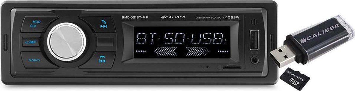 Caliber RMD031BT-MP - Autoradio met Bluetooth usb en sd