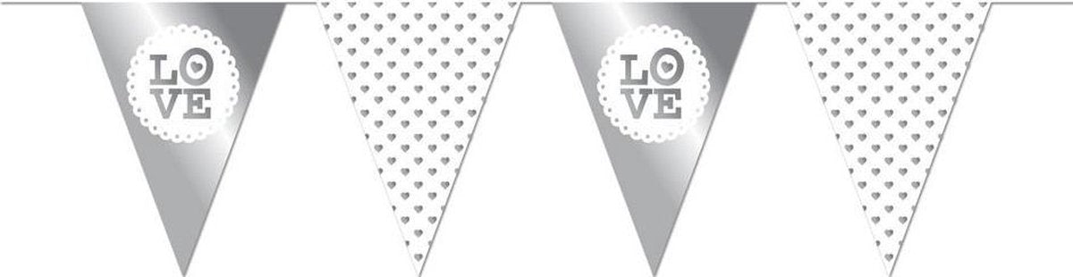 ‘Love’ Zilver Wit - 10 Meter